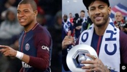 Kylian Mbappé, à gauche, et Neymar, photo de courtoisie