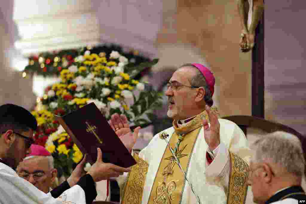 بیت اللحم میں واقع چرچ مپیربیٹیستا پیزابالا میں کرسمس کی تقریب کا ایک اور منظر۔&nbsp; &nbsp;