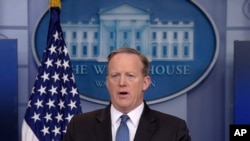 Juru Bicara Gedung Putih Sean Spicer di Washington (Foto: dok).