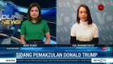 Laporan VOA untuk Metro TV: Sidang Pemakzulan Donald Trump