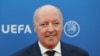 Le directeur sportif de la Juventus, Giuseppe Marotta, participe au tirage au sort du tournoi de football de l'UEFA Champions League organisé au Grimaldi Forum à Monaco le 30 août 2018.