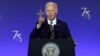 El presidente estadounidense Joe Biden habla en un evento de la OTAN para conmemorar el 75 aniversario de la alianza, en Washington, Estados Unidos, el 9 de julio de 2024.