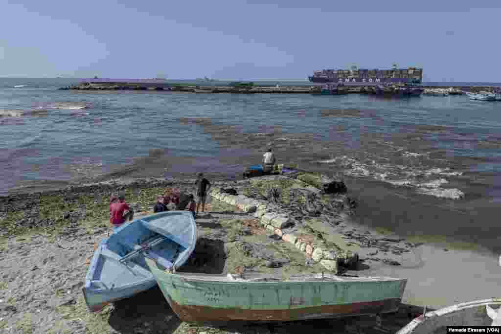 Fishermen continue their city’s ancient livelihood in the face of mounting environmental disruptions, especially unstable weather patterns, from storm surges to high tides, with marine habitat loss and pollution. Alexandria, Egypt, Sept. 18, 2024.