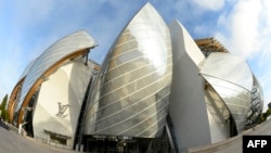 View of the Louis Vuitton Foundation designed by Canadian-American architect Frank Gehry in the Bois de Boulogne in Paris, Oct. 17, 2014.