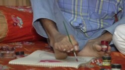 Pakistani Teenager Overcomes Disability with His Feet