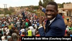 Bobi Wine, "président du ghetto" et star du reggae devenu député en Ouganda, juin 2017. (Facebook/Bobi Wine)