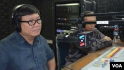 Sam Rainsy Party lawmaker Son Chhay, left, joined “Hello VOA” on Thursday along with Soubert, who is the current head of the Human Rights Party.