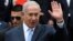 Israeli Prime Minister Benjamin Netanyahu waves to the media as leaves the presidential palace after a meeting with Greek Prime Minister Alexis Tsipras and Cyprus' president Nikos Anastasiades in capital Nicosia, Cyprus, May 8, 2018. 