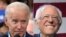 El vicepresidente Joe Biden (izquierda) ha tomado una ventaja apreciable sobre su contrincante Bernie Sanders (derecha) en las primarias más recientes del Partido Demócrata en 20 estados de EE.UU.
