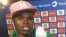 Zimbabwean midfielder Willard Katsande after the game against Tunisia in Libreville, Gabon.