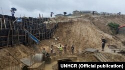 ရိုဟင်ဂျာ ဒုက္ခသည်စခန်း မြေပြိုမှု တဦးသေဆုံး