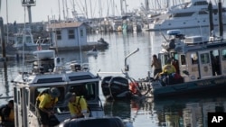 Boat Fire California