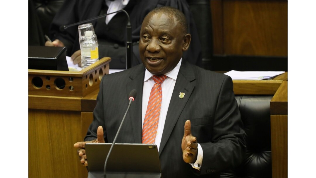 Presiden Afrika Selatan Cyril Ramaphosa di Cape Town, 13 Februari 2020. (Foto: dok).