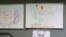 Children's drawings that read "Welcome to America, America is a good place," are displayed, April 24, 2017, at a Jewish Family Service Refugee and Immigrant Service Center in Kent, Washington, during a visit by Washington Gov. Jay Inslee. 