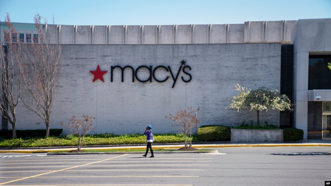 The Macy's store at Tyson's Corner Center sits closed, March 30, 2020, in McLean, Virginia, a Washington, D.C., suburb. Macy's announced that they would furlough a majority of their 130,000 workers after their stores closed due to the virus outbreak. 