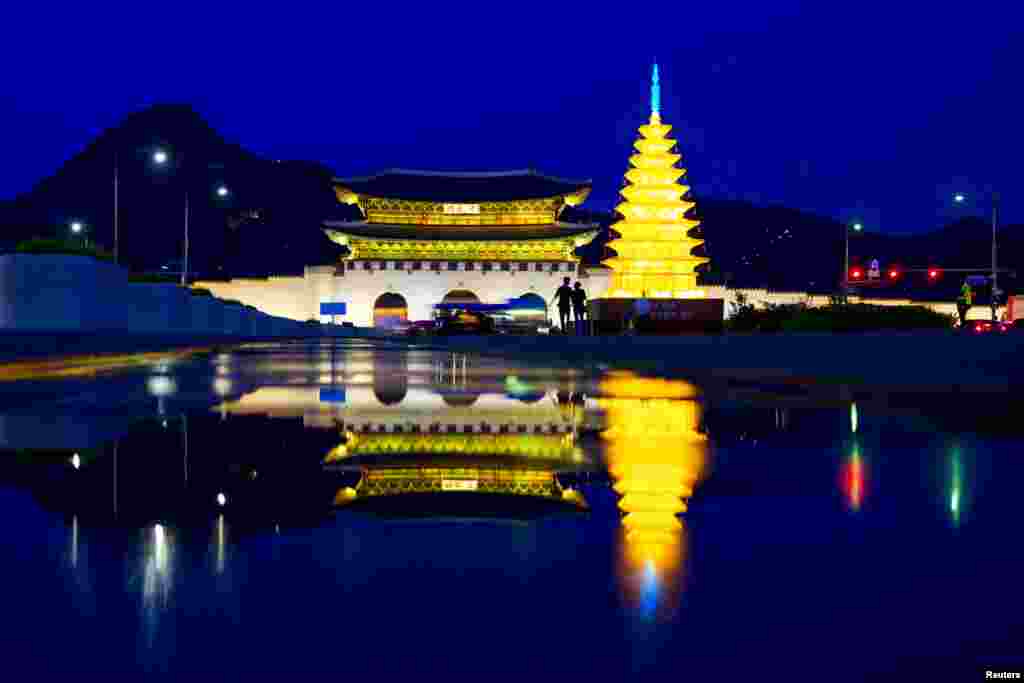 Seulun Gyeongbokgung sarayı