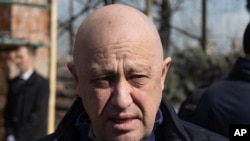 FILE - Yevgeny Prigozhin is shown on April 8, 2023. From a hot dog vendor to head of the mercenary army Wagner Group, Prigozhin's rise through Russian society came to a sudden end when the plane carrying him and others mysteriously exploded on Aug 23, 2023.