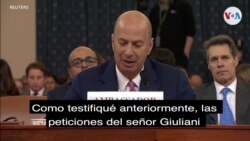 Sondland: "Las peticiones de Giuliani fueron un quid pro quo"