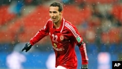 Mohamed Aboutrika d'Al-Ahly SC lors du quart de finale de la Coupe du Monde des Clubs de la FIFA à Toyota, Japon, le 9 décembre 2012.