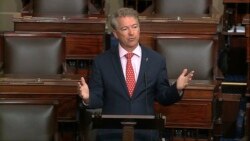 FILE - Sen. Rand Paul, R-Ky., speaks on the Senate floor at the U.S. Capitol in Washington, March 18, 2020.