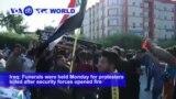 VOA60 World - 5 Protesters Shot Dead in Baghdad