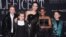 L'actrice Angelina Jolie avec les enfants Shiloh Nouvel Jolie-Pitt, Vivienne Marcheline Jolie-Pitt, Zahara Marley Jolie-Pitt et Knox Leon Jolie-Pitt assiste à la première de "Maléfique : Maîtresse du Mal" à Los Angeles, Californie, États-Unis le 30 septembre , 2019.