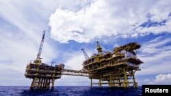 Anjungan produksi minyak lepas pantai milik PetroVietnam Gas, 29 Januari 2018. (Foto:dok)