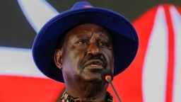 Le chef de l'opposition kenyane Raila Odinga de l'Alliance One Kenya, qui a contesté l'élection présidentielle, s'adresse à la nation après l'annonce des résultats de l'élection présidentielle à Nairobi, au Kenya, le 16 août