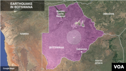 Earthquake in Botswana