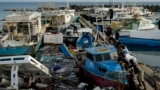 ARCHIVO - Destrozos causados en un muelle de Bridgetown, Barbados, por el huracán Beryl, el 2 de julio de 2024.