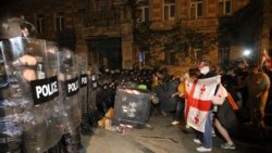 Sukob policije i demontranata u Gruziji.