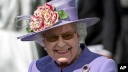 Her Majesty Queen Elizabeth II at the Investec Epsom Derby at the Epsom Downs Racecourse, June 2, 2018