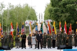 지난달 25일 한국 철원에서 한국전쟁 발발 70주년 기념식이 열렸다.