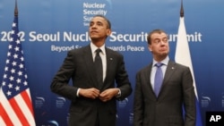 Барак Обама и Дмитрий Медведев 