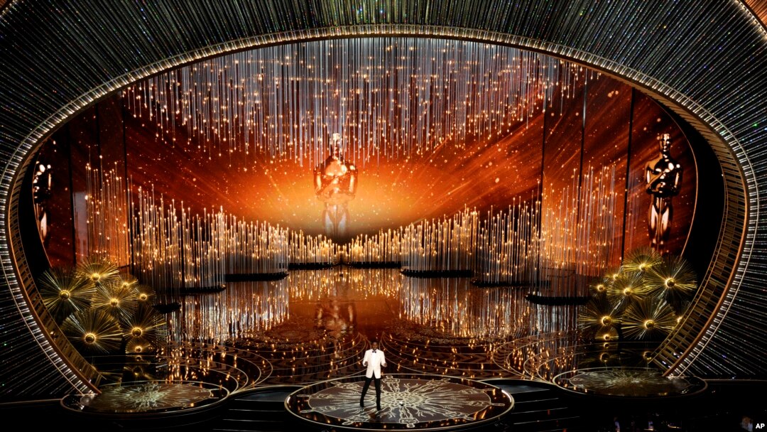 Host Chris Rock speaks at the Oscars on Sunday, Feb. 28, 2016, at the Dolby Theatre in Los Angeles.