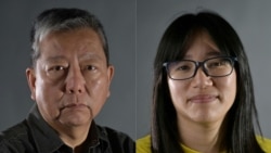 合成照片：香港民主派活动人士、前支联会领袖李卓人(左)与邹幸彤。