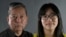 合成照片：香港民主派活动人士、前支联会领袖李卓人(左)与邹幸彤。