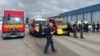 Members of French rescue services are seen in the port of Boulogne-sur-Mer after a boat carrying dozens of migrants capsized on its way across the English Channel to Britain, in Boulogne-sur-Mer, France, Sept. 3, 2024.